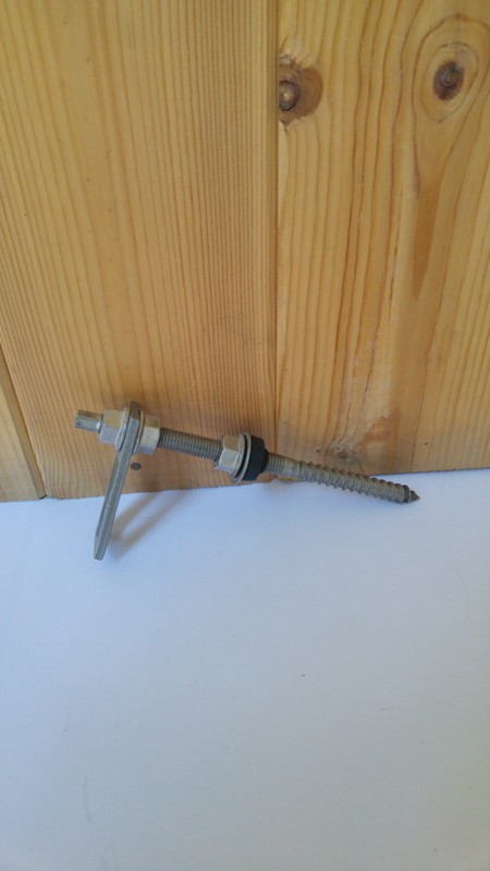 Inox screw placement in wooden roof docusates K2 RF HB BC 12 x 200 PA PV Mounting Systems 3