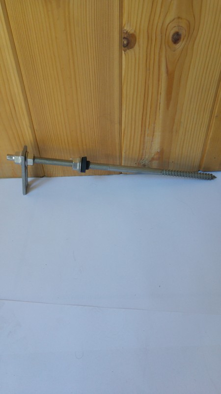 Inox screw placement in wooden roof docusates K2 RF HB BC 12 x 350 PA PV Mounting Systems 4