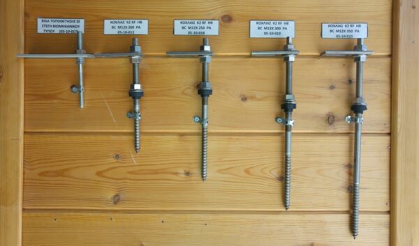 Inox screw placement in wooden roof docusates K2 RF HB BC 12 x 250 PA PV Mounting Systems 4