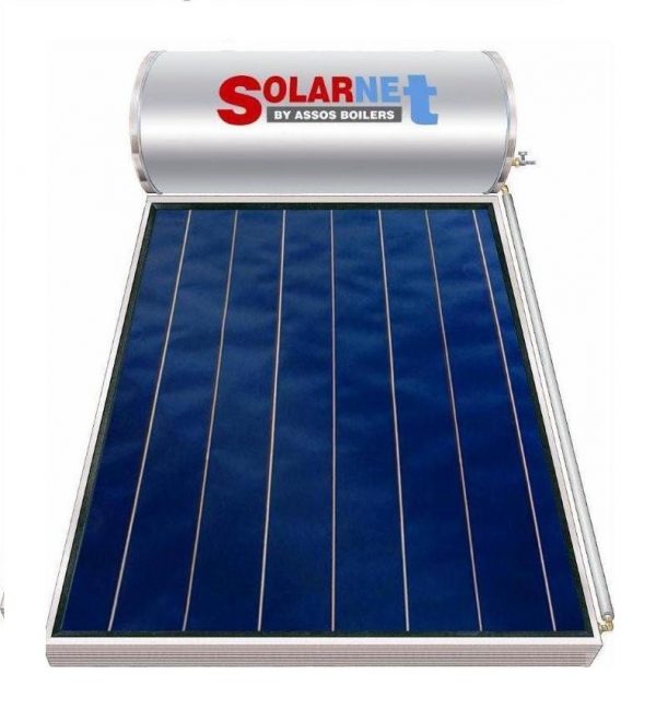 Solarnet M160lt/2m² Glass Τριπλής Ενέργειας Ηλιακοί Θερμοσίφωνες