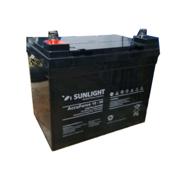 Solar Battery AGM SunLight   12V-33Ah Sealed Batteries AGM-12V GU