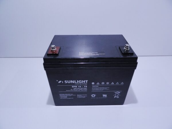 Solar Battery  AGM maintenance free SunLight AccuForce 12V – 75Ah Sealed Batteries AGM-12V GU 3