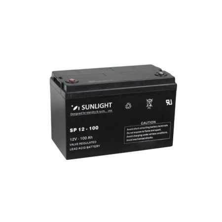Solar Battery  AGM maintenance free SunLight AccuForce 12V – 100Ah Sealed Batteries AGM-12V GU