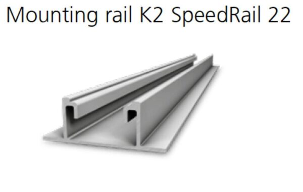 Ράγα στήριξης φωτοβολταϊκών συστημάτων Κ2 MR K2P 4.40 (SPEED RAIL) Βάσεις Στήριξης Φ/Β