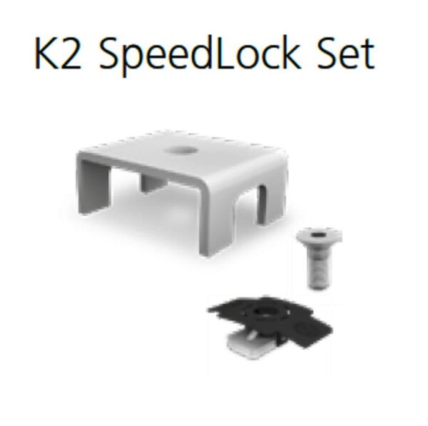 K2 SRL 22 SET (SPEEDRAIL LOCK 22 SET) PV Mounting Systems