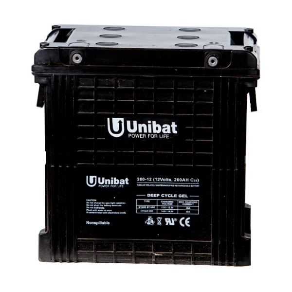 Unibat GEL 12-200G C120 260Ah 12V Batteries GEL