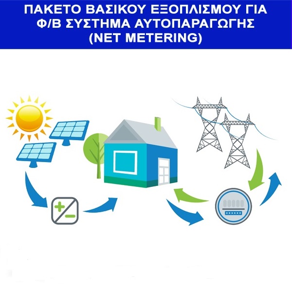 Net-Metering Package 3.3KW Three Phase – Estimated output 4950KWh/year Main Materials Package For Net Metering System