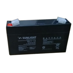 Solar Battery AGM  SunLight 6V-1.3Ah Sealed Batteries AGM-12V GU