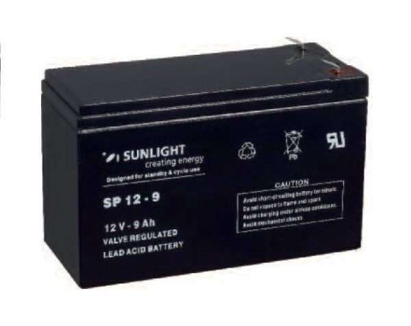 Solar Battery AGM maintenance free SunLight AccuForce 12V – 9 Ah Sealed Batteries AGM-12V GU