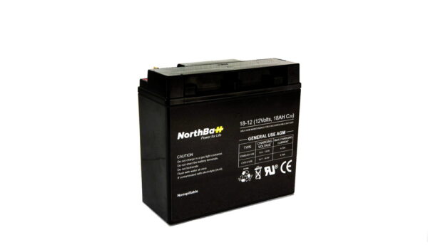 NorthBatt Deep Discharge Battery 12V – 18 Ah AGM Sealed Batteries AGM Deep Cycle
