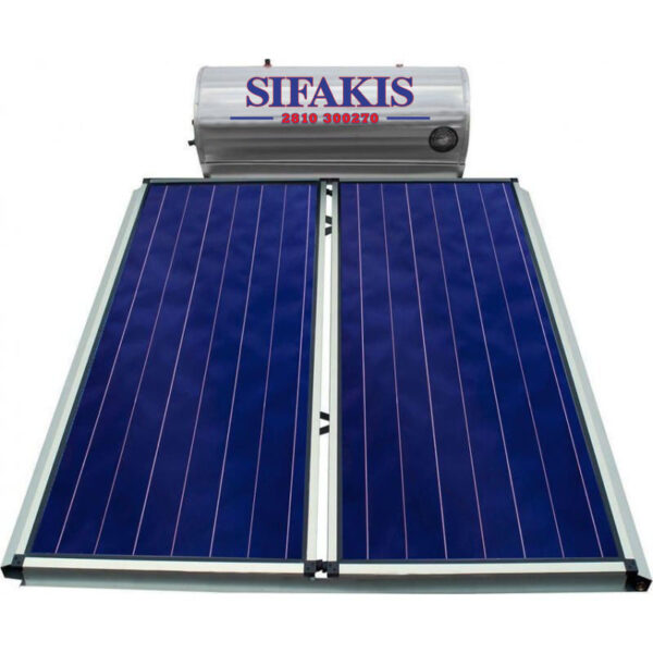 Ηλιακός SIFAKIS 200E / 4.20m² Glass Επιλεκτικός Τιτανίου Διπλής Ενέργειας Ηλιακοί Θερμοσίφωνες